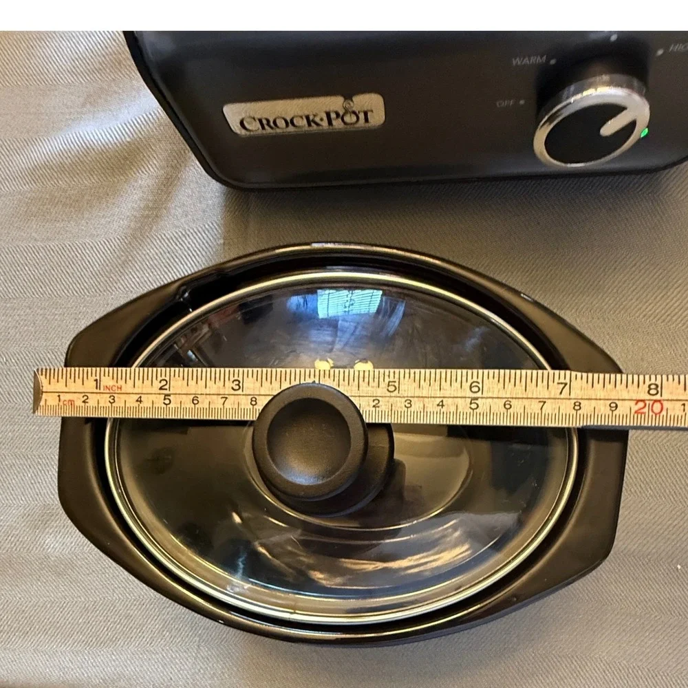 Crock-Pot Hook Up Connectable Entertaining System Double 1 Qt Slow Cooker Black